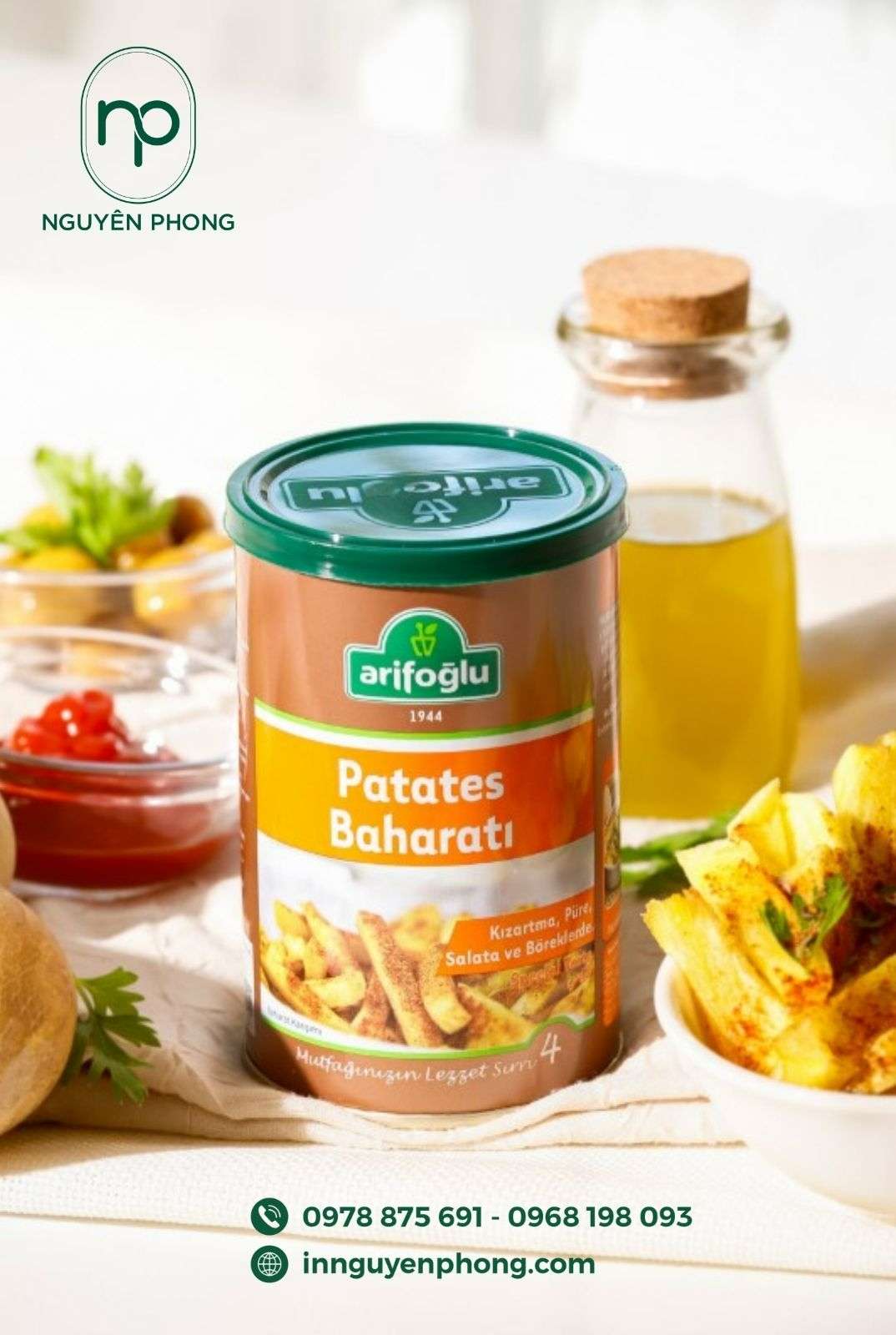 Mẫu tem nhãn dán gia vị nổi bật thu hút khách hàng